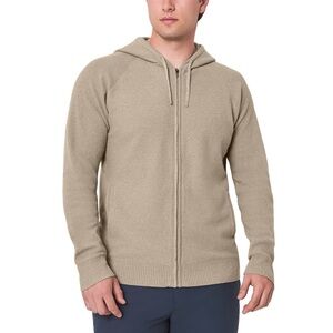 NWT Modern Ambition Men's Full Zip Hooded Sweater Recycled Knit Jacket Size S